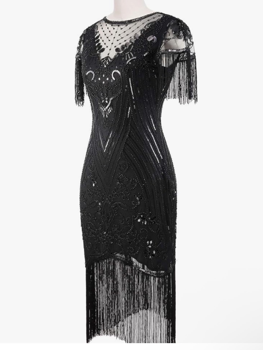 Flapper Dress, Great Gatsby, 1920s, Sequin Art, Women’s